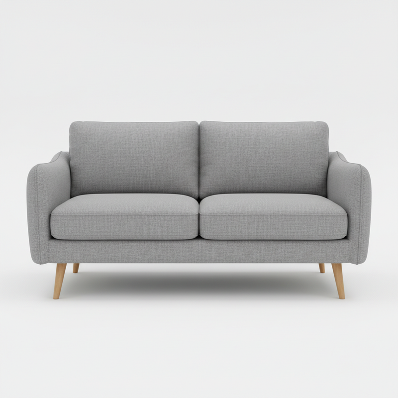 Grey Two-Seater Couch